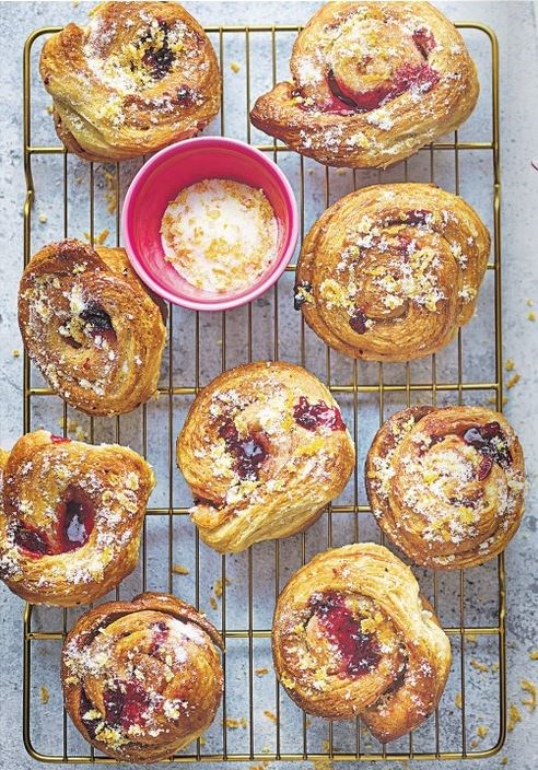 Cranberry & orange morning buns