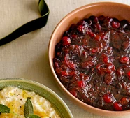 Cranberry & stem ginger sauce