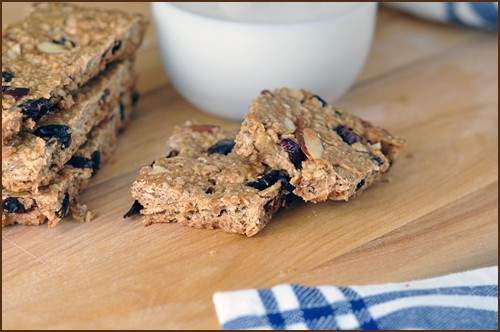 Cranberry almond granola bars