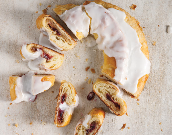 Cranberry-almond kringle