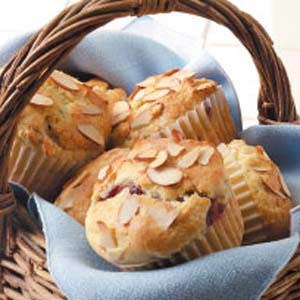 Cranberry almond muffins