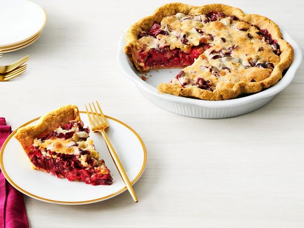 Cranberry-almond pie