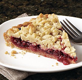 Cranberry-almond shortbread tart