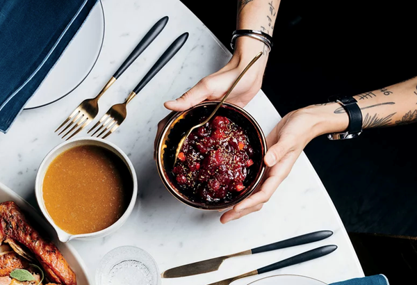 Cranberry-and-citrus chutney with fennel pollen