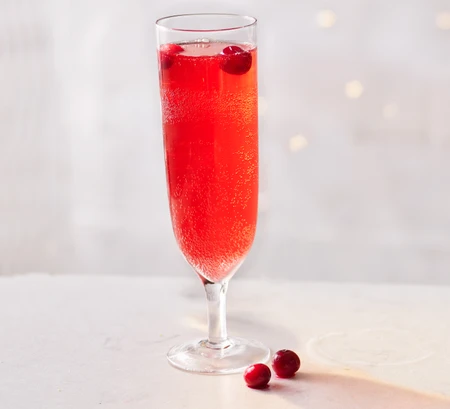 Cranberry and ginger fizz