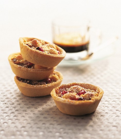 Cranberry and marzipan mince pies