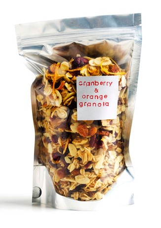 Cranberry and orange granola