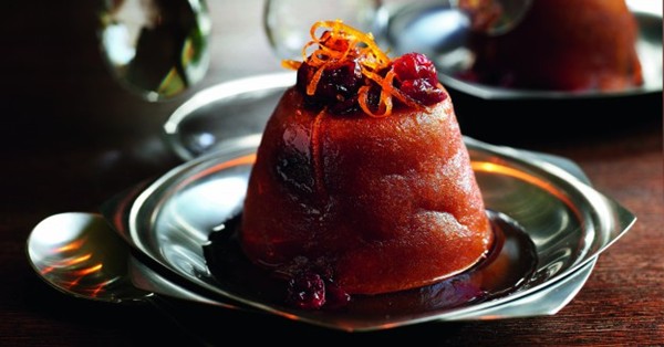 Cranberry and orange rum babas