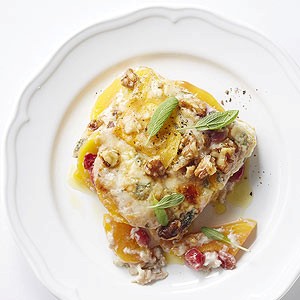 Cranberry and sage squash casserole