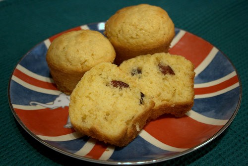 Cranberry and white choc chip muffins