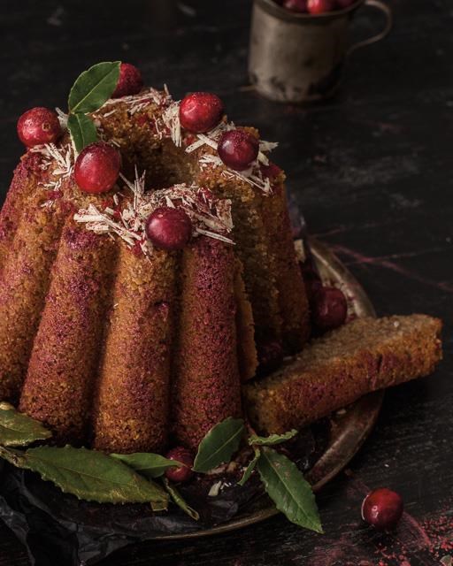 Cranberry and white chocolate cake 