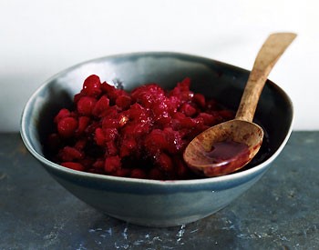 Cranberry, apple, and walnut conserve