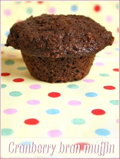 Cranberry apple bran muffins 