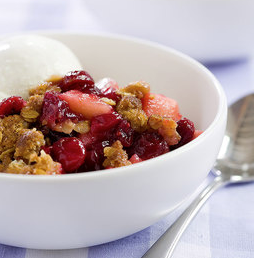 Cranberry-apple crisp