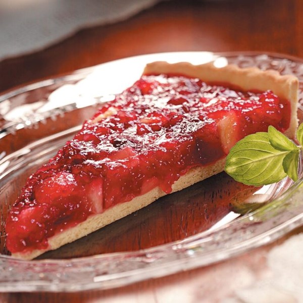 Cranberry apple tart
