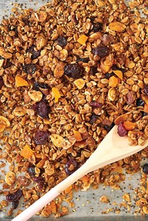 Cranberry apricot almond granola