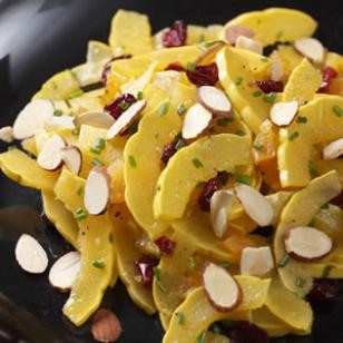 Cranberry-apricot delicata squash