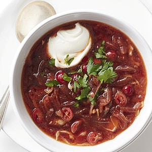Cranberry borscht
