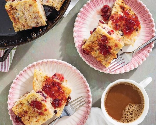 Cranberry buttermilk breakfast cake
