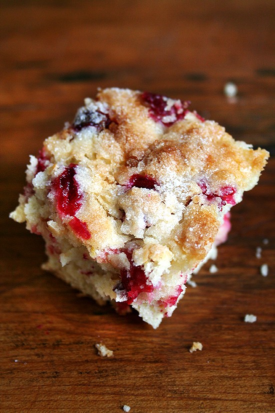 Cranberry buttermilk breakfast cake