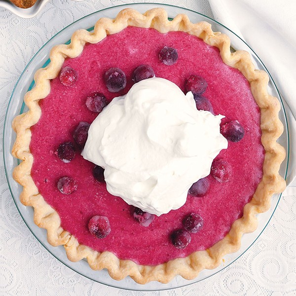 Cranberry chiffon pie