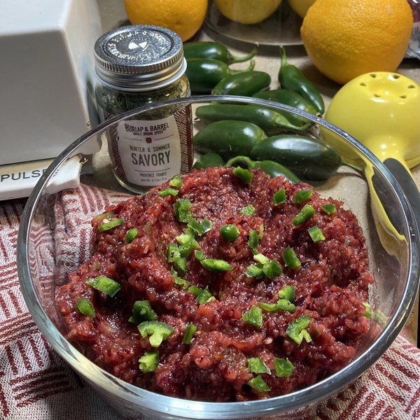 Cranberry chutney salsa