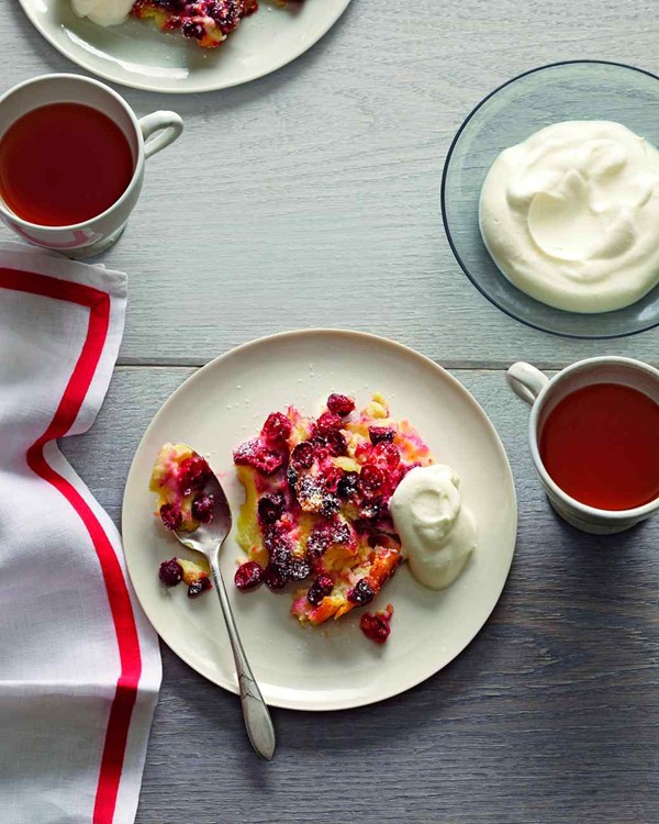 Cranberry clafouti