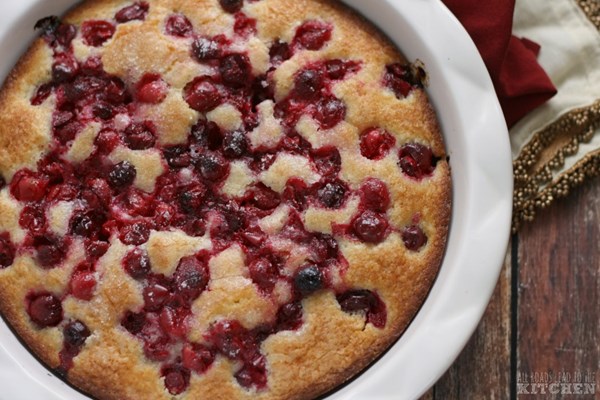 Cranberry cobbler