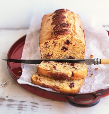 Cranberry-cornmeal quick bread
