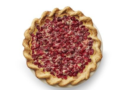 Cranberry custard pie