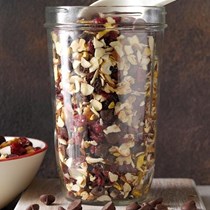 Cranberry dark chocolate trail mix
