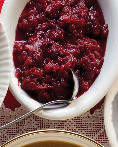 Cranberry-ginger chutney 