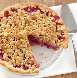 Cranberry-ginger pear pie