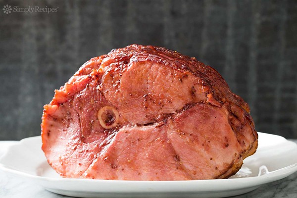 Cranberry glazed ham