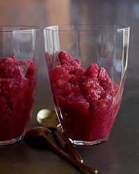 Cranberry granita
