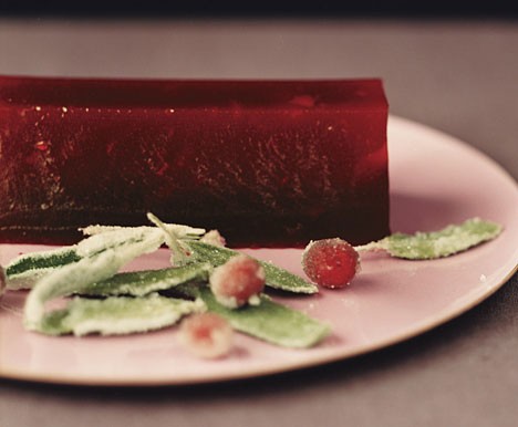 Cranberry grappa jelly