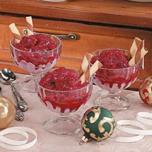 Cranberry ice