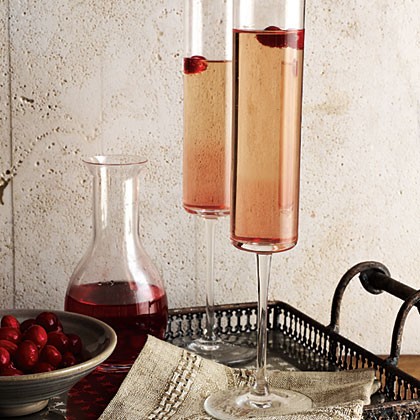 Cranberry kir royale