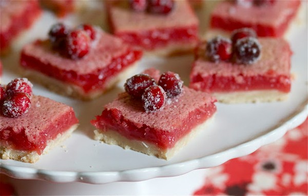 Cranberry lemonade bars
