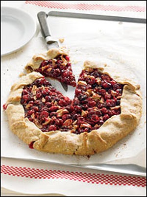 Cranberry lime galette