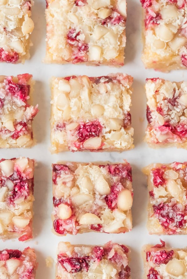 Cranberry macadamia bars