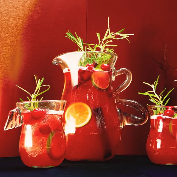 Cranberry-maple mule