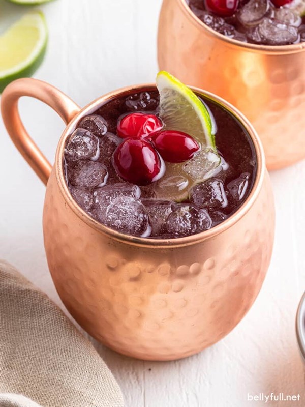 Cranberry Moscow mule