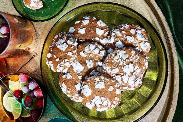 Cranberry Moscow mule gingersnaps