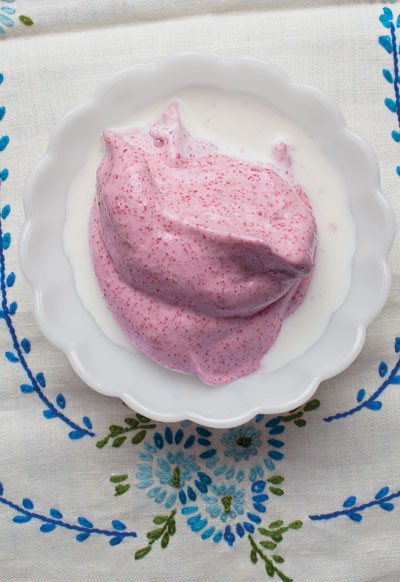 Cranberry mousse (Debesmanna)