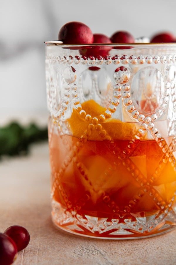 Cranberry old fashioned