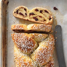 Cranberry orange braided bread