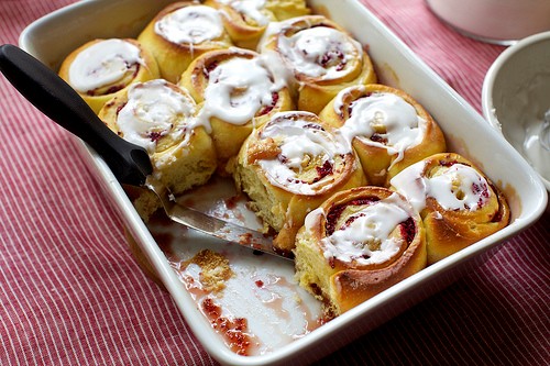 Cranberry-orange breakfast buns