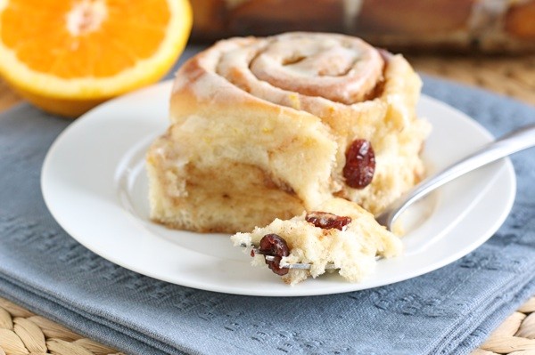 Cranberry orange cinnamon rolls
