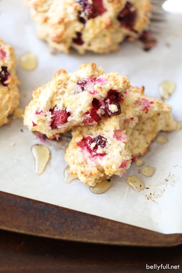 Cranberry-orange drop biscuits